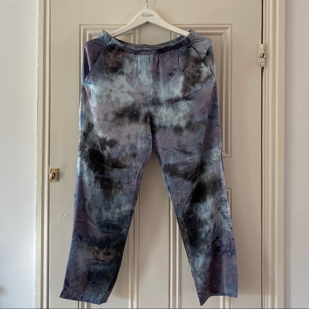 Raquel Allegra Silk tie-dye trousers pants 1 / sml